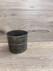 Metal 2 Cup Flour Sifter Made In Usa Vintage