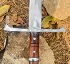 Custom Handmade 36   Survival Viking Sword   Carbon Steel Blade   Hunting Sword