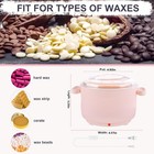 Silicone Wax Warmer Heater Hair Removal Depilatory Waxing Kit With Beans Sticks