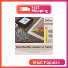 Lizenoz Yellow Glazier Point Driver Tool With 200 Glazing Points   2 Finger Cots