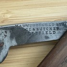 Antique Wade   Butcher Sheffield Wedge Straight Razor Wood Handle Early