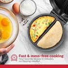 Holstein Housewares Stainless Steel 2-section Omelet   Frittata Maker  Non-stick