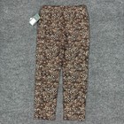 Lysse Leggings Womens Size Medium Pull On Brown Animal Print Stretch Pants