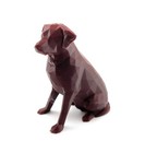 Labrador Retriever Dog Figurine - Chocolate brown Lab Miniature Dog