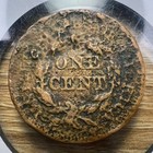 Dateless Braided Hair Large Cent - Actual Coin Shown - Free Shipping Inv 268