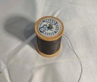 Vintage Wooden Spool Of Sewing  Thread Dragon 100  Cotton   8 Black