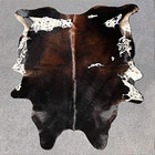 Small Tricolor Brazilian Calf Skin Calf Hide Exotic Cowhide Rug Tri Cow Hide    