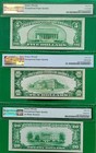 1929 National Currency - Brown Seals Type 2 - Set Of  3   - 64 Epq s Choice Unc 