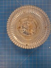 Clear Glass Ashtray Vintage Style Round Ribbed Design Home Decor Cigarette Cigar