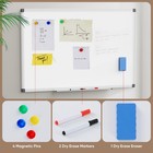 Magnetic Whiteboard Set Of 2  36 X 24 Inches Dry Erase Board For Home Office    