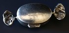Vintage Sterling Silver  925  - Miniature Candy Wrapper Shape   Hinged Pill Box