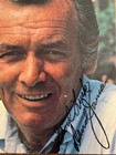 Vintage Handwritten   Initialed 1976 Postcard By  the Fugitive  David Janssen