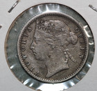 British Honduras  Belize  1894 Silver 10 Centavos   Low Mintage  126 000   Xf