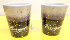 2x Borgata Hotel Casino Atlantic City Glittered Shot Glasses New - Deal Of Month