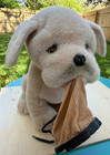 Vintage Applause Avanti Baby Animal Dog With Shoe 1986 Puppy 12  Plush Stuffed 