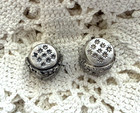2 Collectible State Souvenir Pewter Thimbles - Arizona   Oklahoma