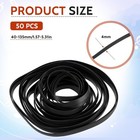50 Pcs Rubber Tape Recorder Belt Cassette Player Drive Belts Replacement