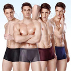 4 Pack Men s Ice Silk Mesh Boxer Shorts Breathable Underwear Plus Size Trunks 