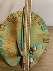 Vintage Metal Cast Iron  Frogs On A Lily Pad Sundial