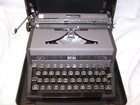 Vintage 1949 Royal Quiet Deluxe Portable Typewriter With Hard Case  Works Great 