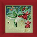 Hummingbird Cross Stitch Kit Mill Hill 2011 Buttons   Beads Spring Mh141104