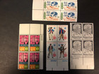 Lot Of 17 Us Postage Plate Blocks Ef Mnh