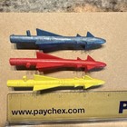 Vintage Mpc Missle Launcher Plastic Toy Missiles rockets Lot Of 3 