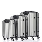 3pcs Luggage Travel Set Bag Abs Trolley Hard Shell Suitcase W tsa Lock Gray New