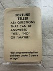 Vintage 1950s Cracker Jack Fortune Teller Prize Dexterity Game Toy Usa 1280 Rare