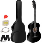 38  Acoustic Guitar Bundle For Beginners - Gig Bag  Strap  Picks  Extra Strings