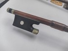 Antique German 4 4 Stradivarius Violin For Repair W  Case   2 Bows