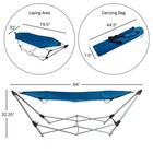 Portable Hammock With Stand Adult Size Camping Backyard Holds 250 Pounds