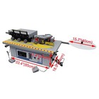 Small Auto Edge Banding Machine 0-6m min Edging Speed Curve Straight Edge Bander