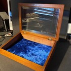 Antique Display Case  Bevelled Glass