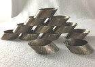 Metal Slanted Oval Napkin Rings Set Of 12 