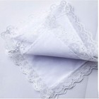 Lace Cotton White Handkerchiefs Perfect Wedding Bulk