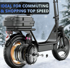 New Electric Scooter With Seat  Commuter Foldable  1500w 15ah Battery 30mph Us