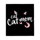 Cozy Cat Mom Flannel Blanket - Soft Warm Durable Design With Playful Tongue 