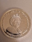   2006 Five Pounds  Queen s Elizabeth Ii  Double Sided  80 Glorious Years  Silver