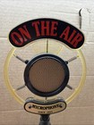  on The Air  Old Time Broadcasting Microphone Am fm Radio - Lights Up