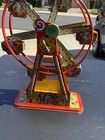 Hercules Tin Litho Mechanical Wind Up Ferris Wheel Mickey Mouse Donald Pluto