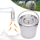 5l Portable Electric Dual Head Sheep Goat Milking Machine Cow Milker Vacuum Pump