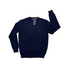 Nwt Men s Polo Ralph Lauren Cotton Crew Neck Sweater Color Navy Size  S-xxl
