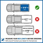 5 8ft Soft Roll Up Tonneau Cover For 07-26 Chevy Silverado  Gmc Sierra 1500