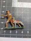 Vintage  1930 s Manoil Barclay Lead Toy Wwi Soldier With Dog B-148 K9 Handler
