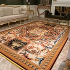 Feronia Vintage Luxury 8x10 Area Rug - Machine Washable For Living Room Bedroom