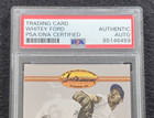 Whitey Ford Signed Baseball Card-hall Of Fame-new York Yankees-psa