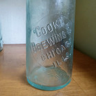 1880s Rare Cooke Brewing Co Chicago Applied Blob Top 11 3 4 beer Bottle C c g co