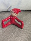 Gilner Mcm 1950s Pixie Elf Red Glazed Ceramic Figurine Classic Mcm