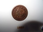 1853 Braided Hair Large Cent  Almost Uncirculated To Uncirculated 